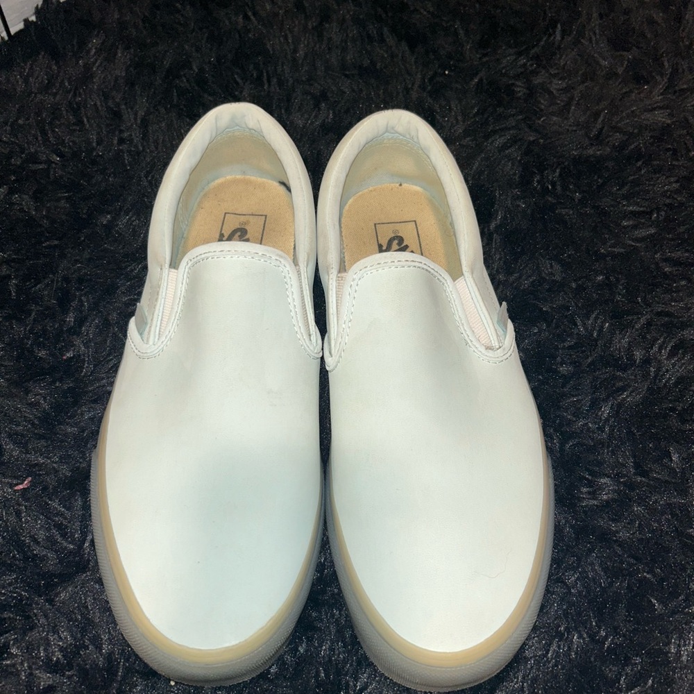 Vans Classic Leather Slip-On Shoes